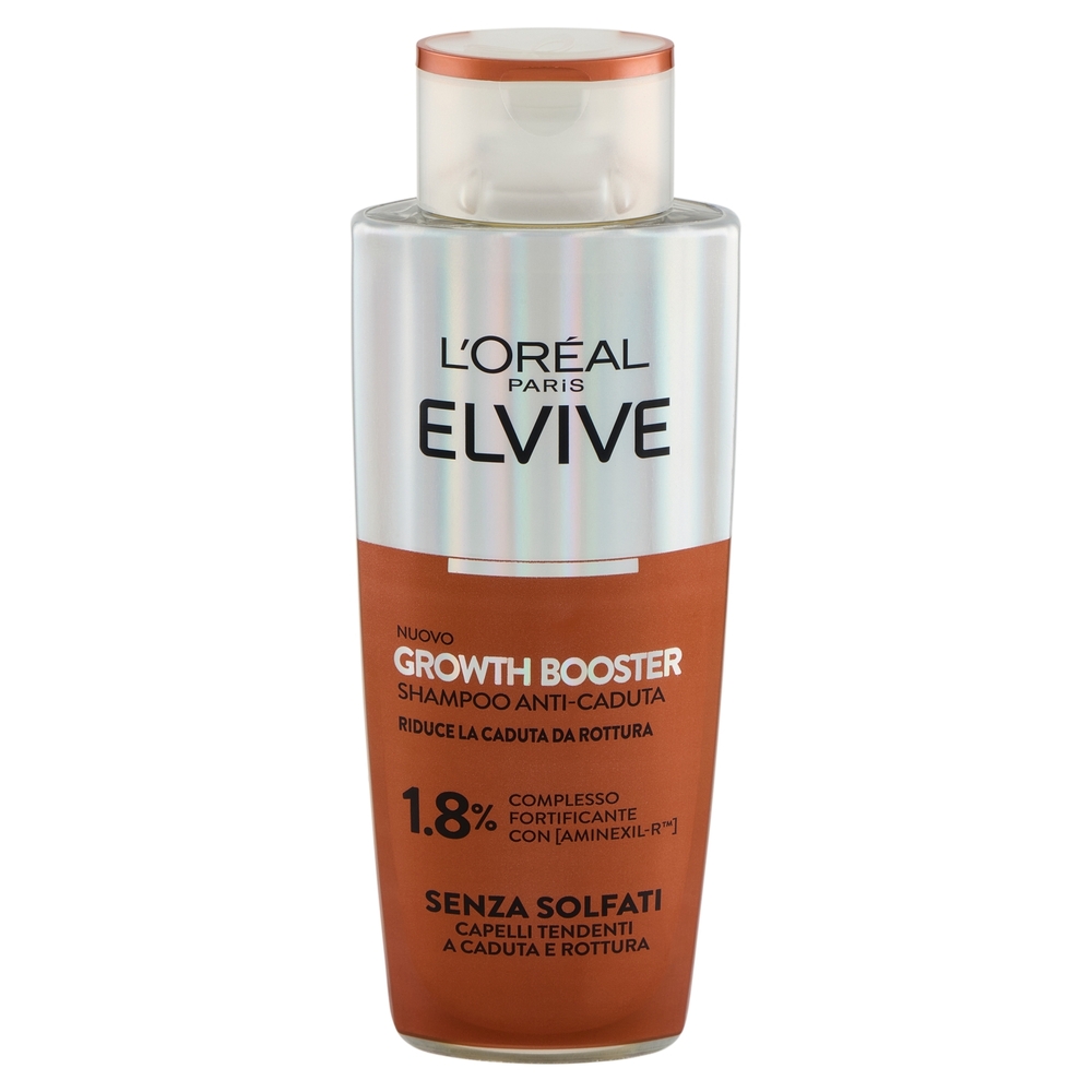 Elvive Growth Booster Shampoo Anti-Caduta, per Capelli Tendenti a Caduta e Rottura, 200 ml